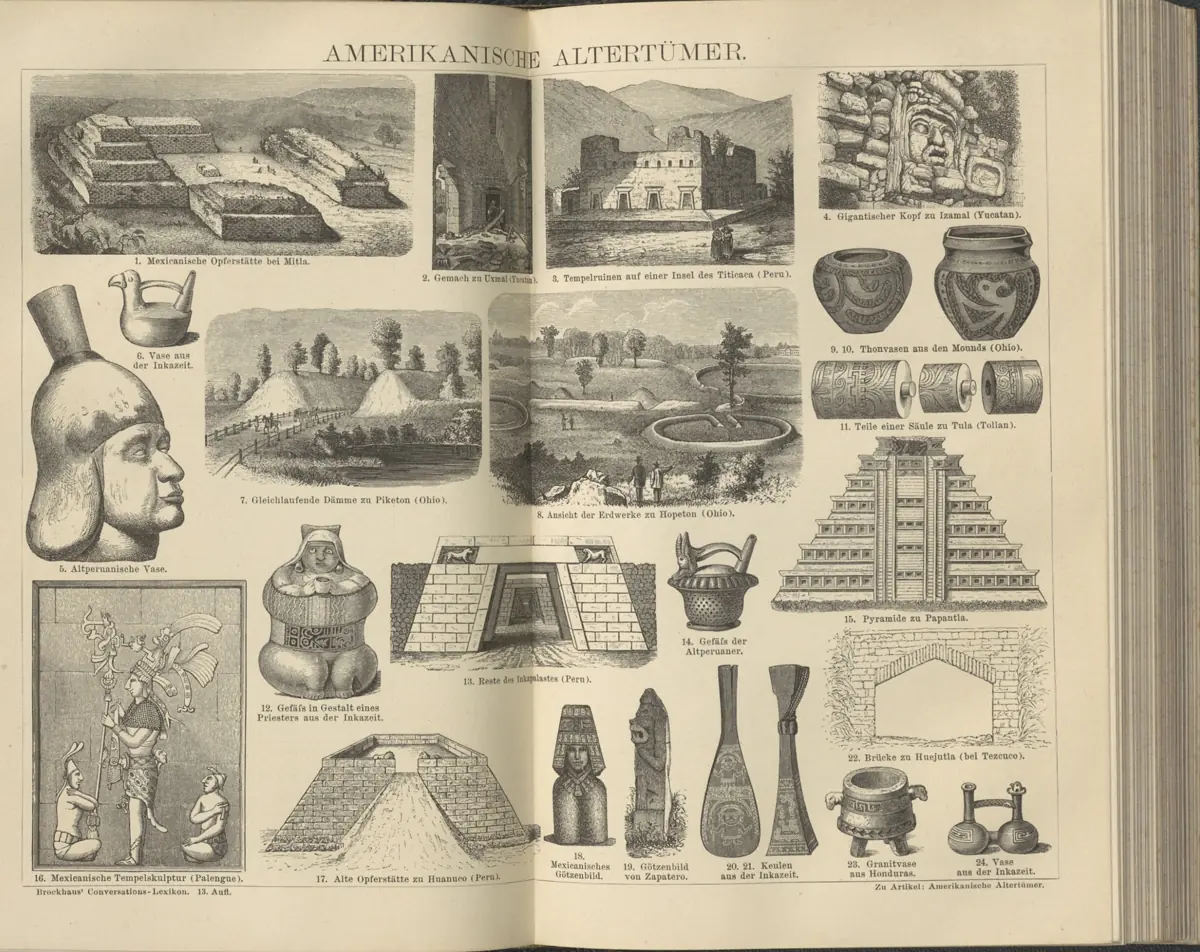 Tafel: Amerikanische Altertümer