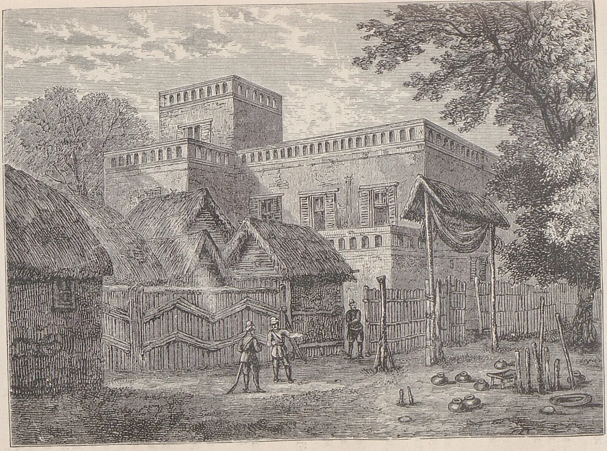 Aschanti-Land: Königspalast in Kumassıe.