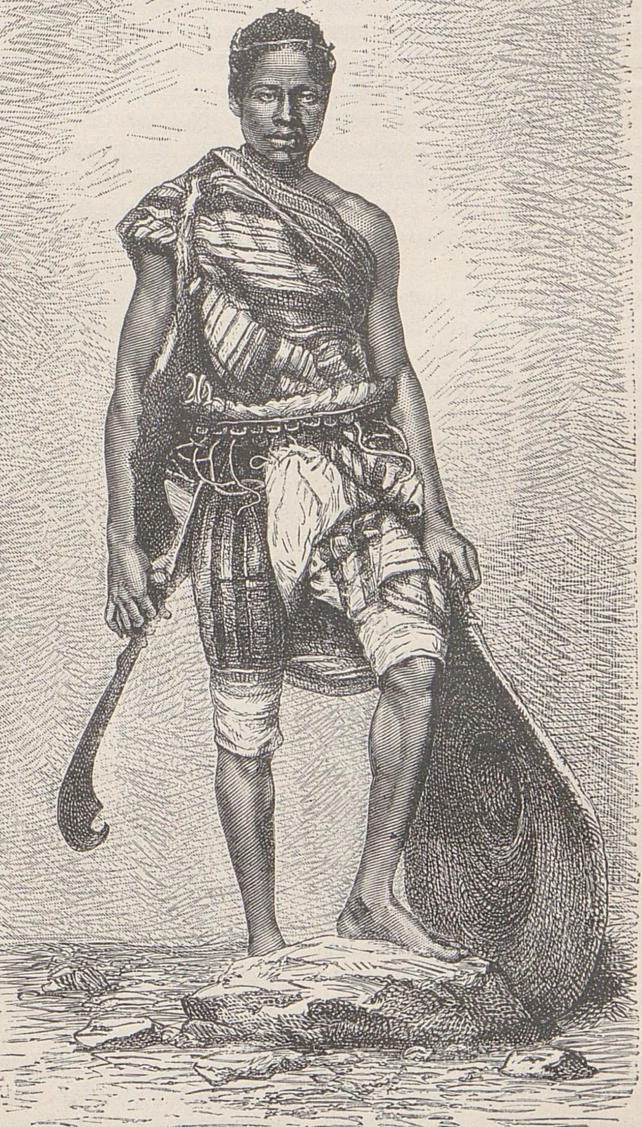 Krieger in Dahome.
