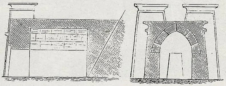 Fig. 88. Pyramidenvorhalle aus Meros.