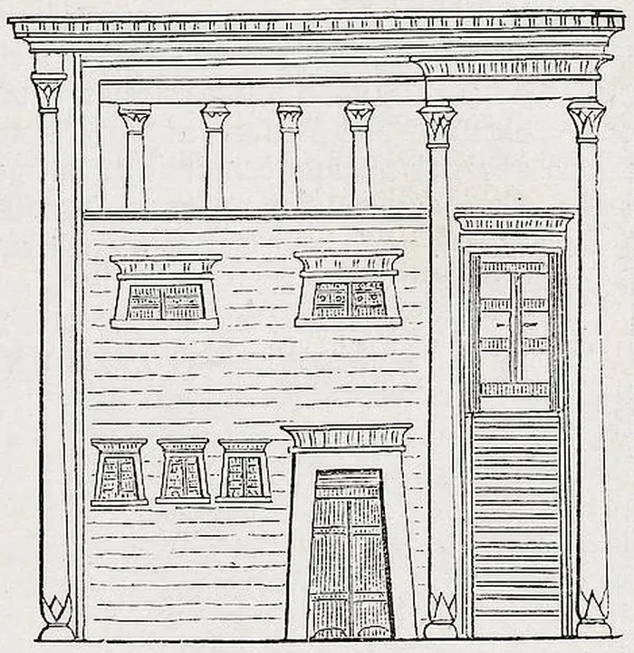 Fig. 113. Agyptisches Haus.