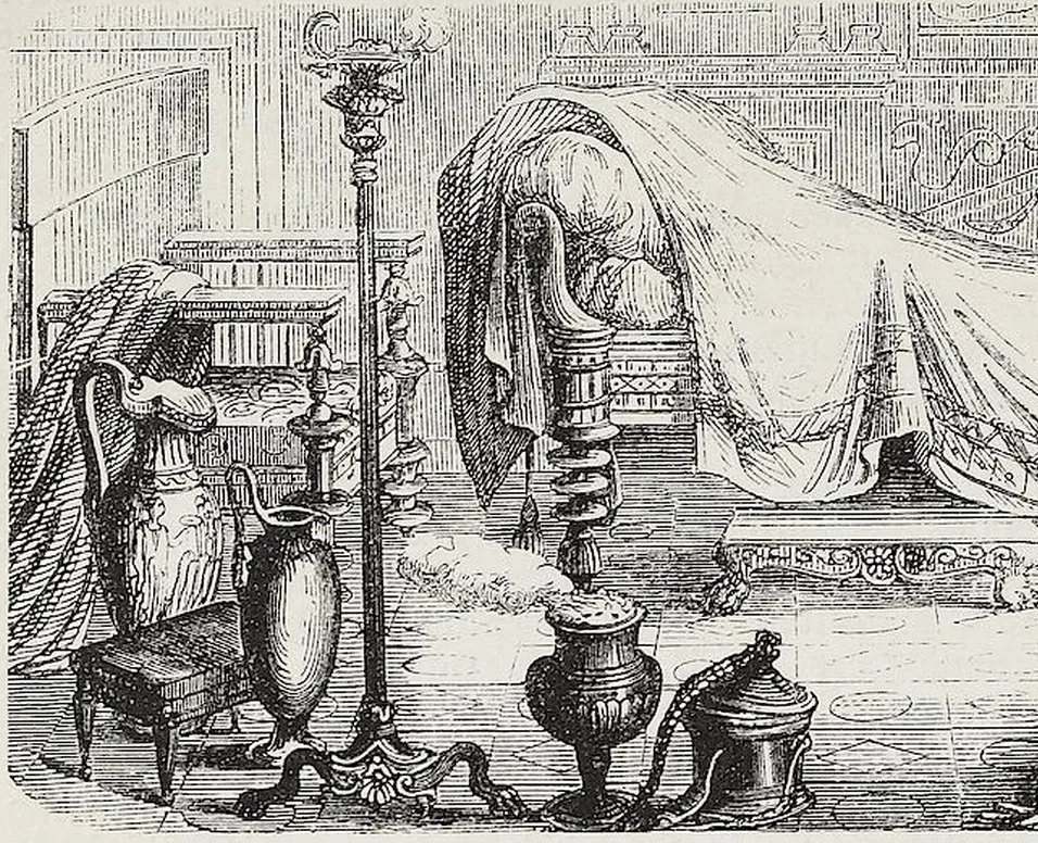 Fig. 550. Römisches Bett