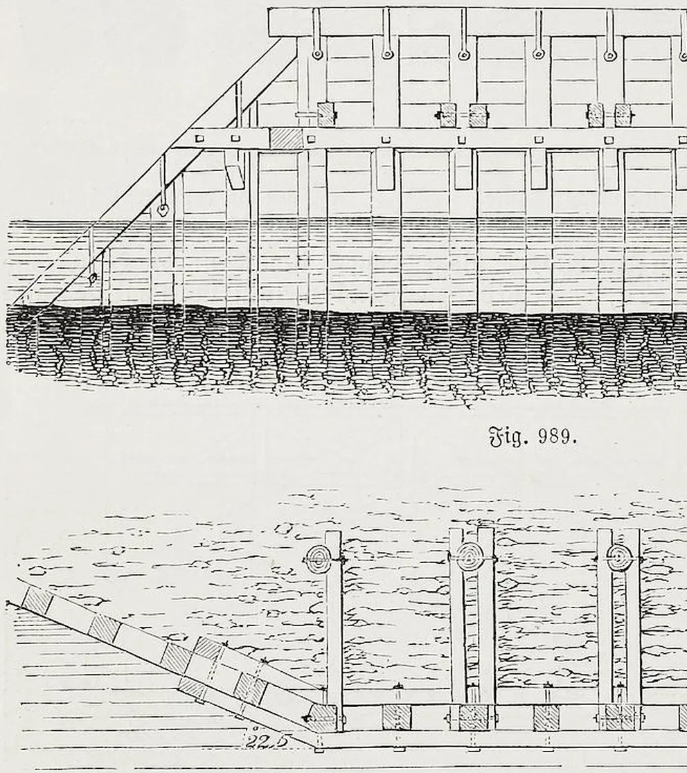 Fig. 990. Hölzernes Landjock