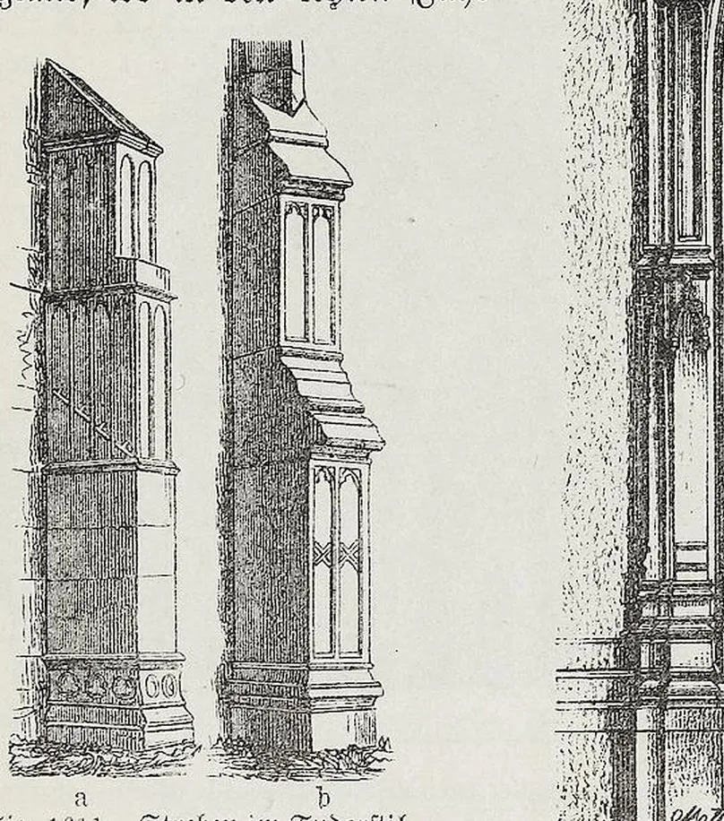 Fig. 1611. Streben im Tudorstil.