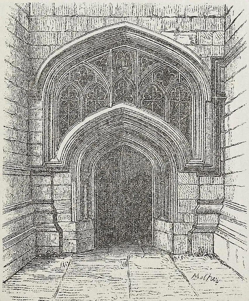 Fig. 1609. Portal am Kreuzgang zu Windsor (perpendic. style zehnten sehr vielseitige und vollständige Forschune