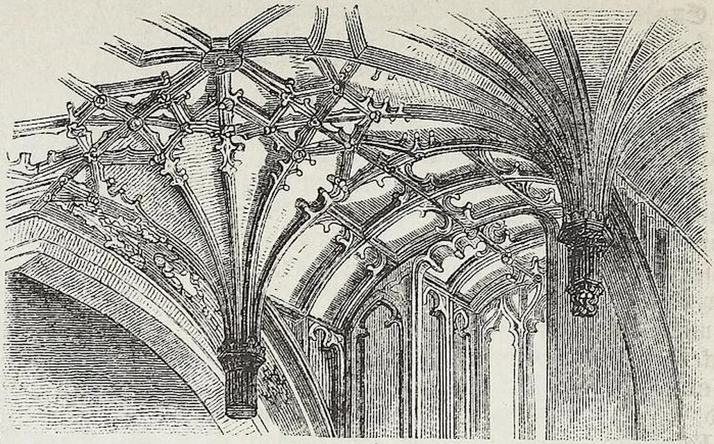 Fig. 1616. Aus dem Chor der Kathedrale zu Oxford (Tudor-style).