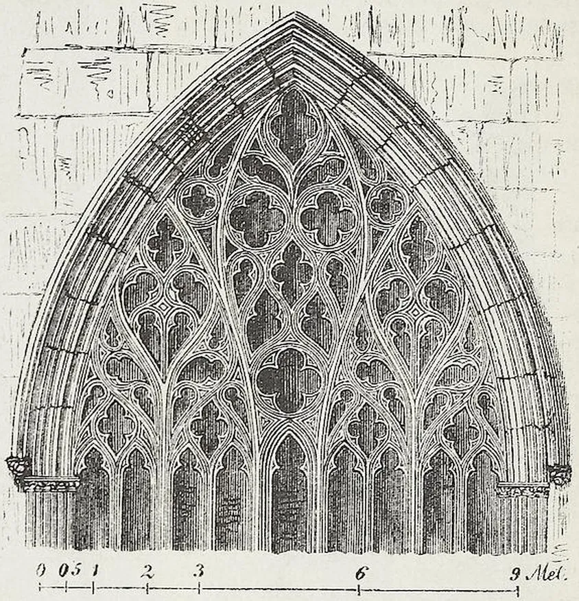 Fig. 1517. Fenster der Carlisle cathedrale (florid-gothich.