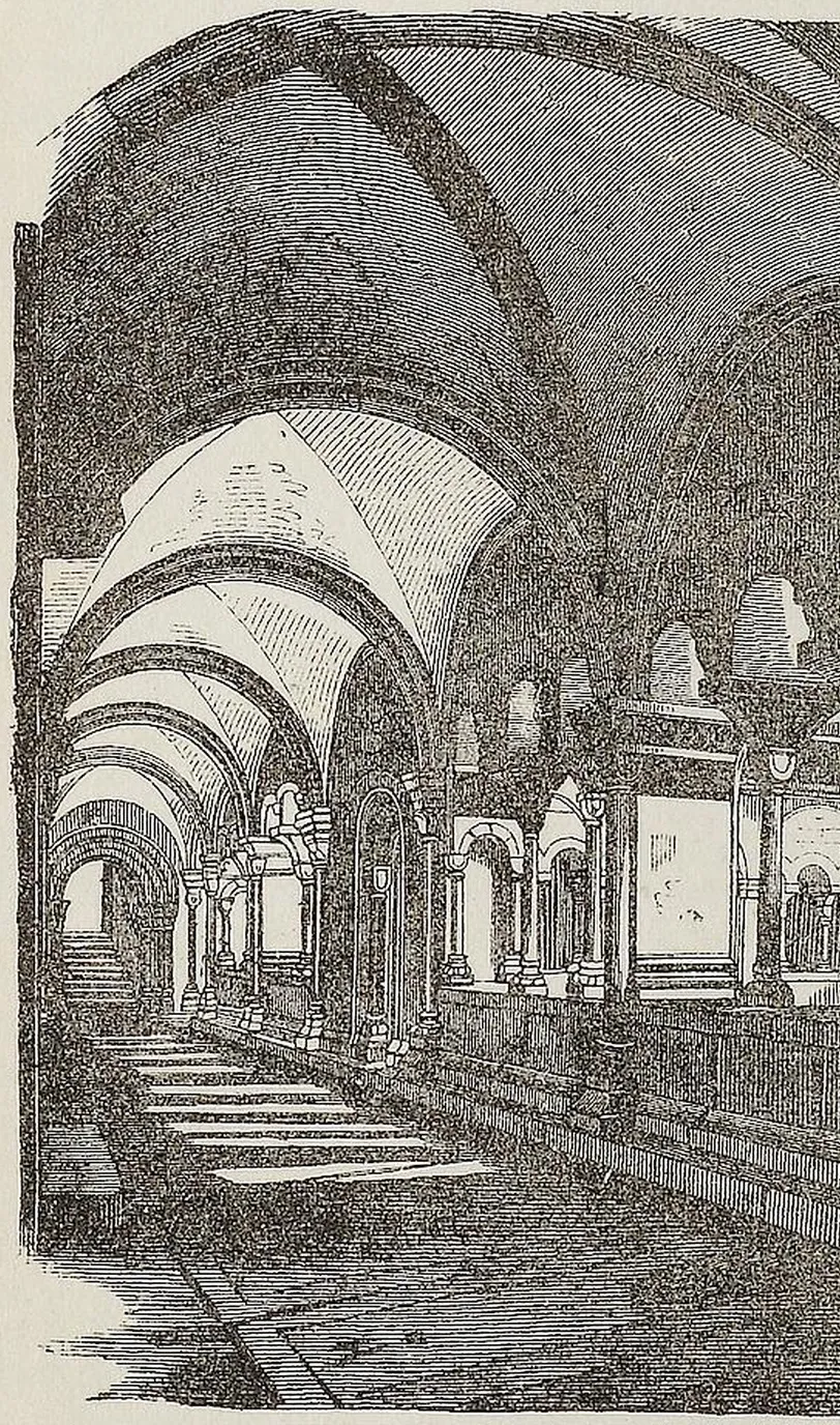 Fig. 2401. Romanischer Kreuzgang in Zürich.