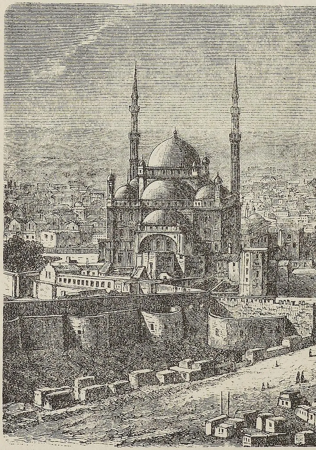 Fig. 3070. Alabaster-Moschee des Mohammed Ali in Kairo