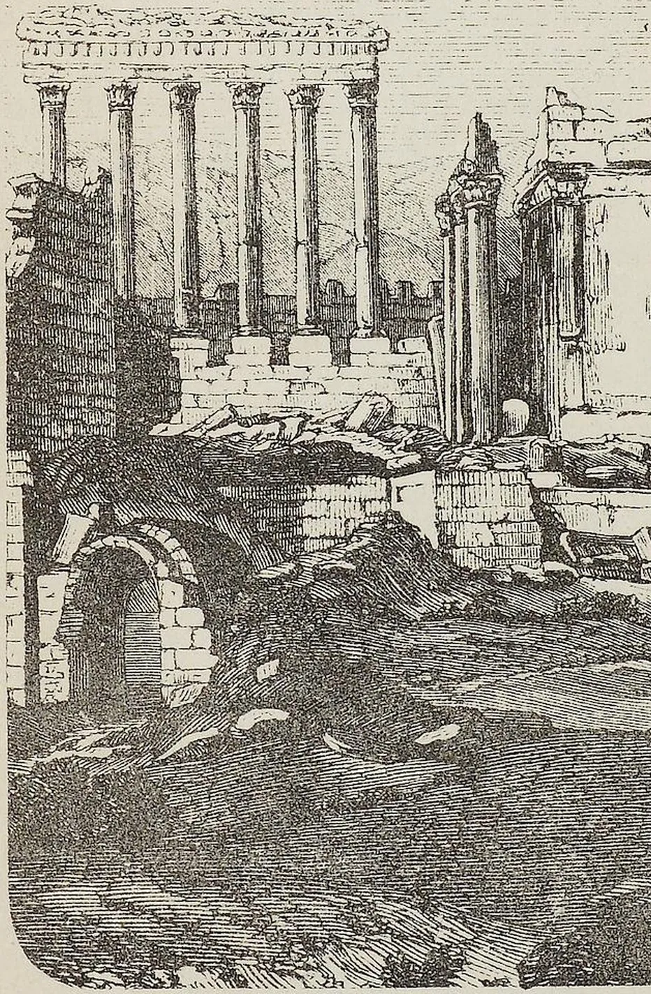 Fig. 3280. Tempel zu Baalbeck. Zu Art. Syrische Baudenkmale I.